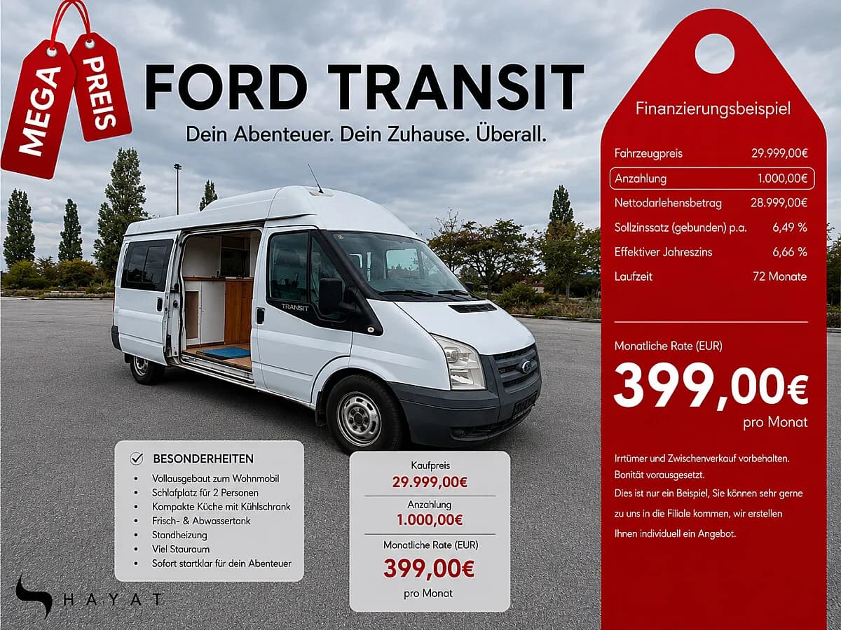 Ford KASTEN 350 /// FINANZIERUNG...